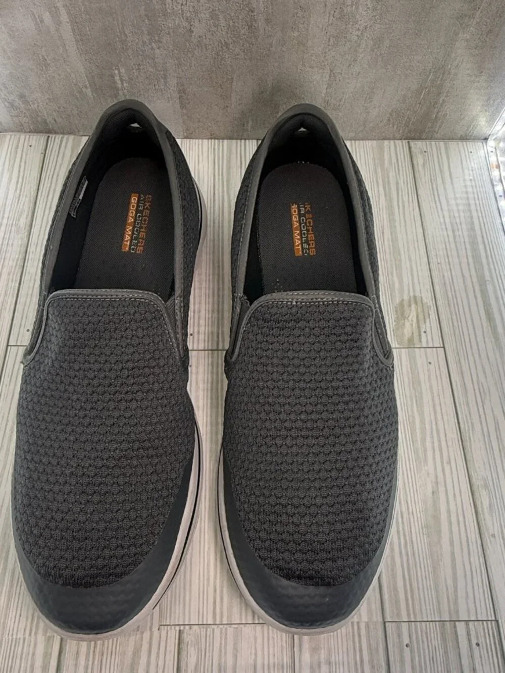 Skechers GOwalk 5 Ultra Go Goga Mat Slip On Shoes Men’s 13 Navy Gray 65474W
